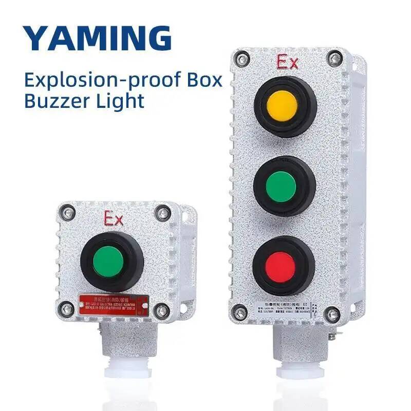 Push Button Tactile - กล่องปุ่มกดกันระเบิด LA53-2/3 กล่องควบคุมแบบกำหนดเอง อลูมิเนียมอัลลอยด์ สถานีควบคุมสตาร์ท-หยุด หยุดฉุกเฉิน
