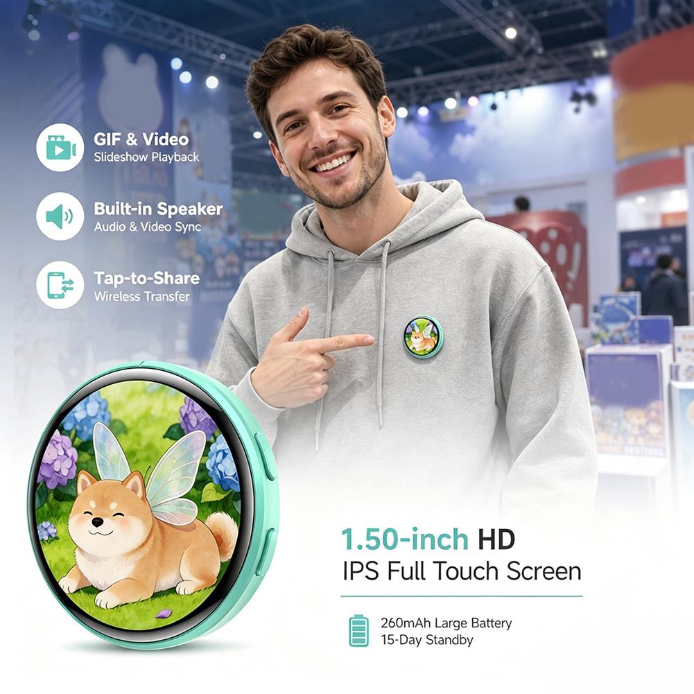 Diy Electronics Videos - หน้าจอ IPS ขนาด 1.5 นิ้ว ป้ายอิเล็กทรอนิกส์