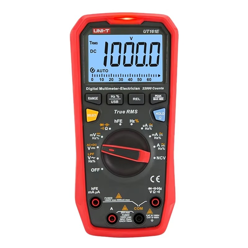 Multimeter Digital - UT161E 1000V 22000 นับจำนวนครั้ง ดิจิตอลมัลติมิเตอร์ เครื่องทดสอบระดับมืออาชีพ