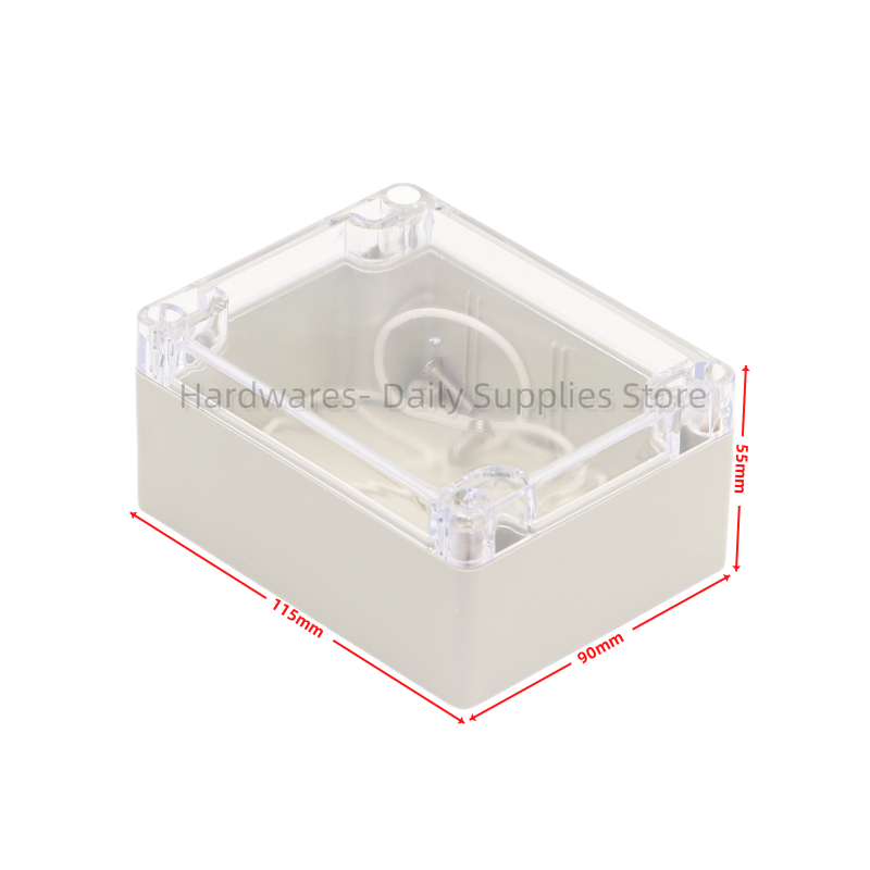 Diy Electronics Project - 1ชิ้น115x90x55มม. พลาสติกกันน้ำกล่องฝาปิดกล่องหุ้มอุปกรณ์อิเล็กทรอนิกส์อิเล็กทรอนิกส์ DIY 115มม. X 90มม.