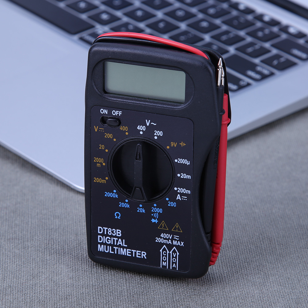 Multimeter Digital - มัลติมิเตอร์แบบดิจิตอลแบบพกพา เครื่องทดสอบโวลต์มิเตอร์อเนกประสงค์แบบบางพิเศษ ช่วงการวัดอัตโนมัติที่มีความแม่นยำสูงสำหรับอุปกรณ์ช่างไฟฟ้า
