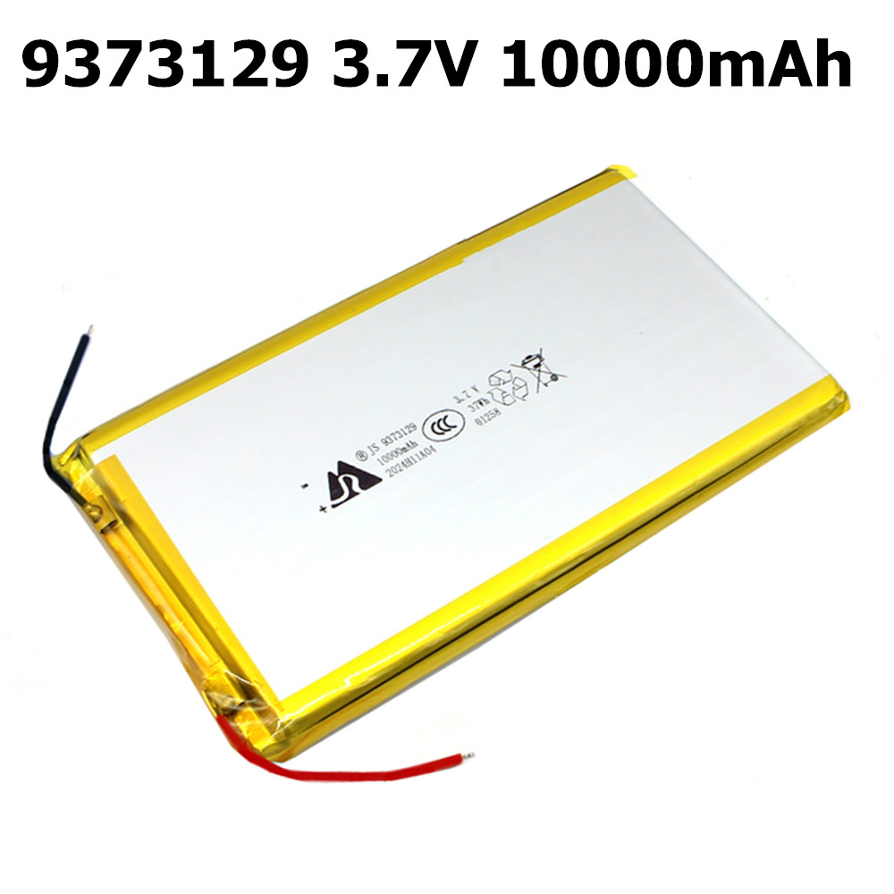 Diy Electronics Book - 3.7V 10000mAh 9373129 แบตเตอรี่ลิเธียมโพลิเมอร์แบบชาร์จไฟได้สำหรับของเล่นพาวเวอร์แบงค์ GPS แล็ปท็อปแคมป์ปิ้งไฟ