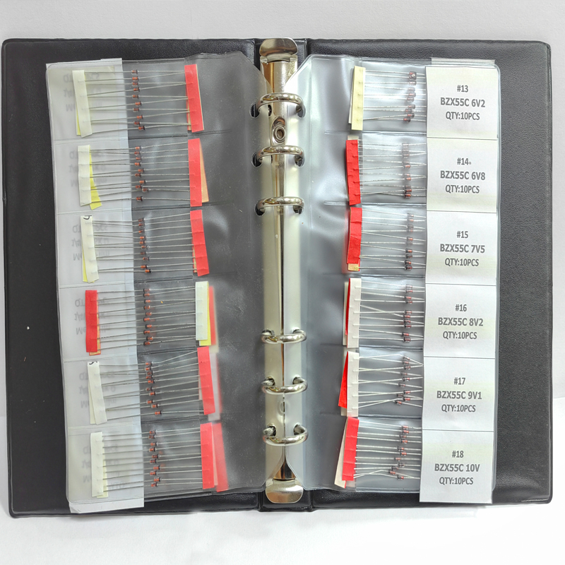 Diy Electronics Book - ซีเนอร์ไดโอด1/2W 0.5W 300ชิ้น/ล็อต2V-39V 30ค่า * 10ชิ้นชุดหนังสือ