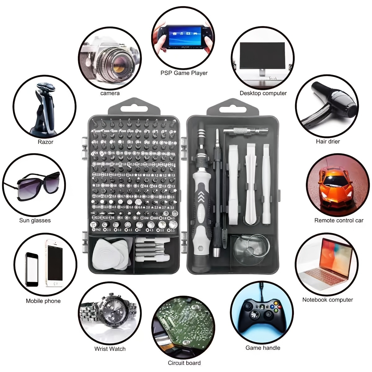 ชุดไขควง 115in1, ความแข็งสูง,  - Diy Electronics Gadget บทวิจารณ์และราคา