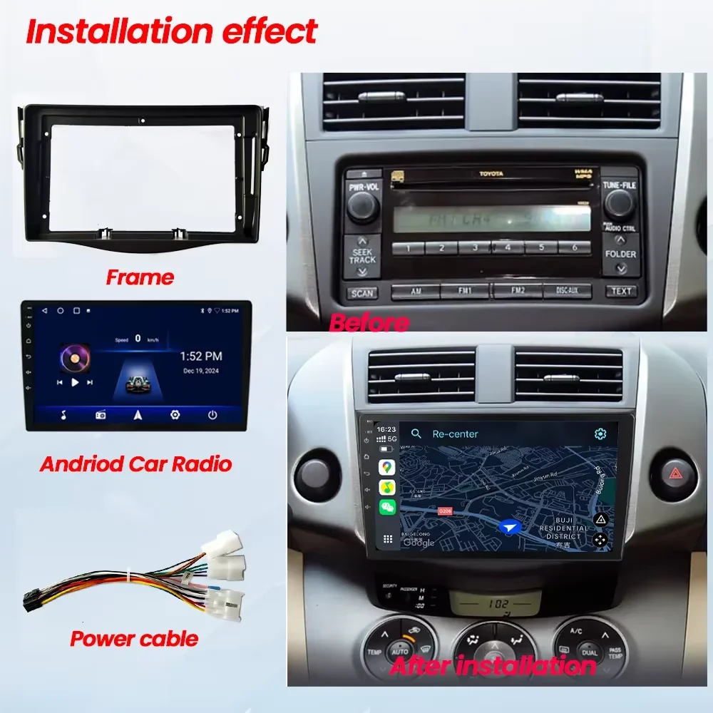 วิทยุรถยนต์กรอบ 9 นิ้ว 2 Din ร - Diy Electronics Radio บทวิจารณ์และราคา