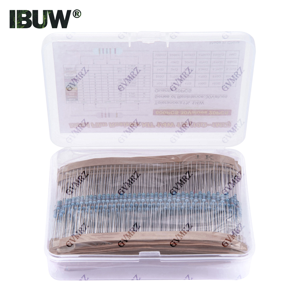 ชุดตัวต้านทานฟิล์มโลหะ 600 ชิ้ - Diy Electronics Gadget บทวิจารณ์และราคา