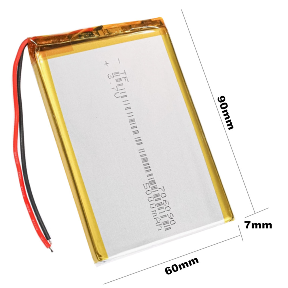 1-10 ชิ้น 3.7V 5000mAh 706090  - Diy Electronics Book บทวิจารณ์และราคา
