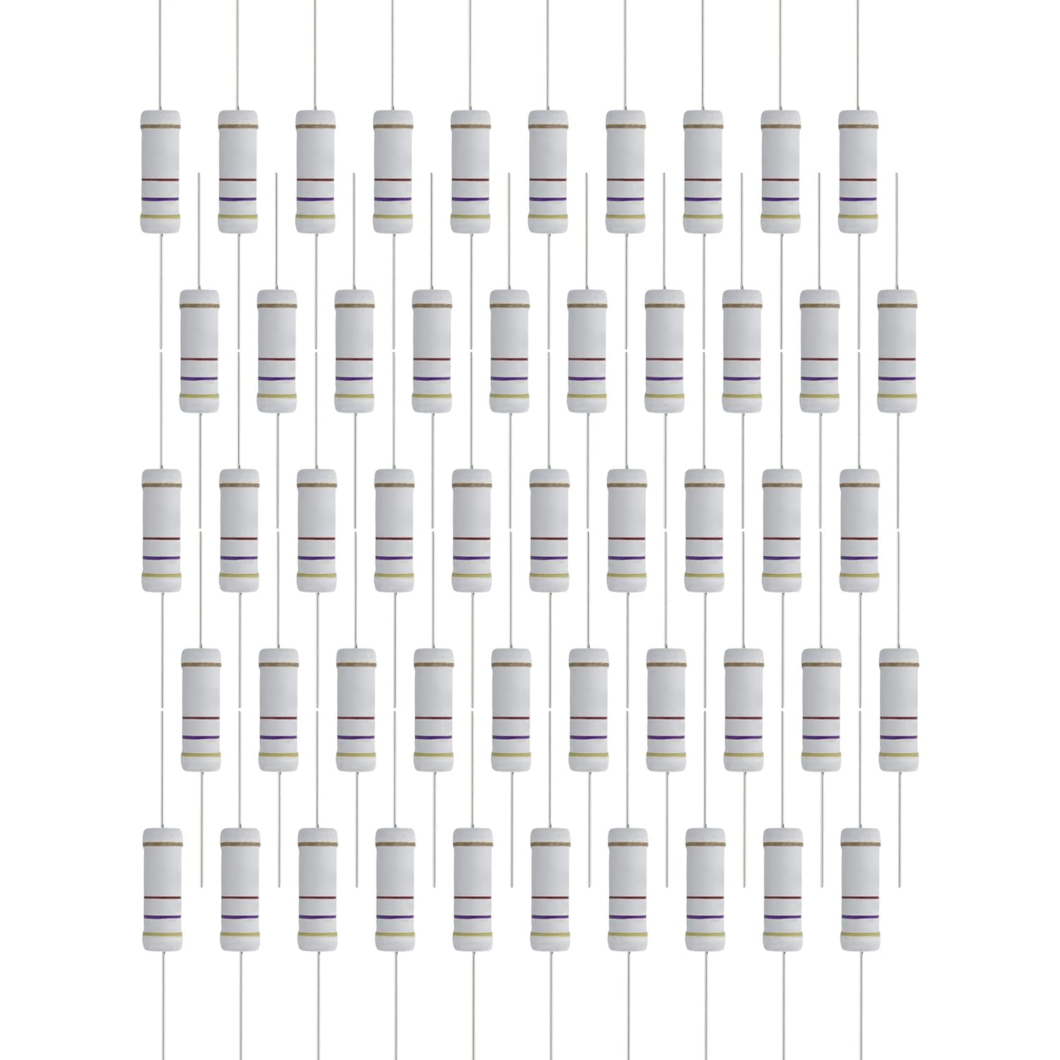 50PCS 470 โอห์มตัวต้านทานแบบแก - Diy Electronics Videos บทวิจารณ์และราคา
