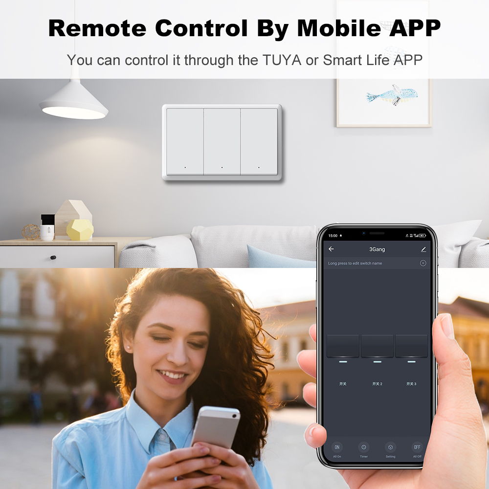 MANHOT ZigBee3.0 สวิตช์อัจฉริย - Push Button Tactile บทวิจารณ์และราคา