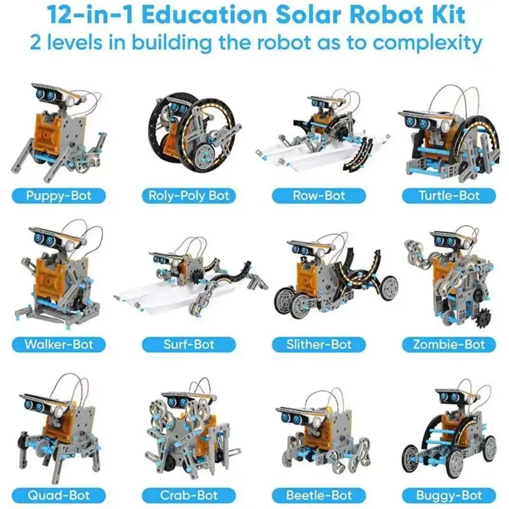 13 in 1 พลังงานแสงอาทิตย์หุ่นย - Diy Electronics Gadget บทวิจารณ์และราคา